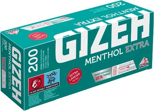 Gizeh Zigarettenhülsen Menthol Extra 1 Packung 200 Stück