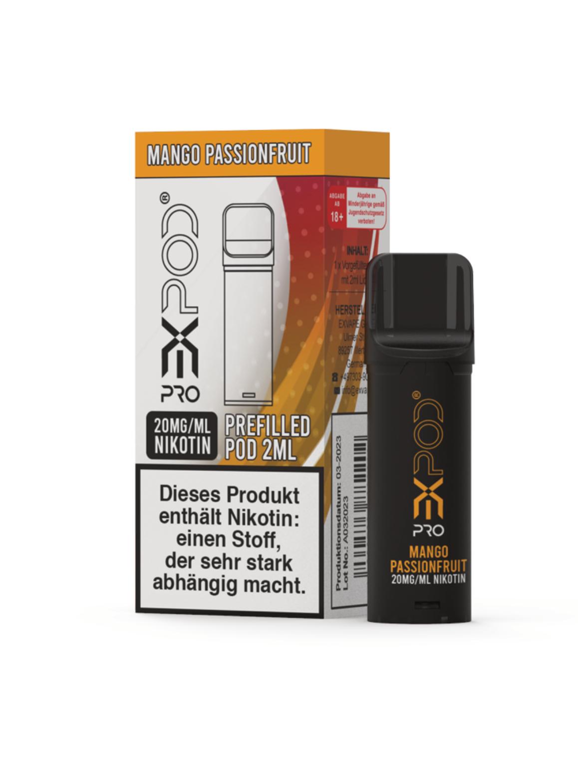 Expod Pro Pod Mango Passionfruit 20mg/ml 1 Packung 1 Stück