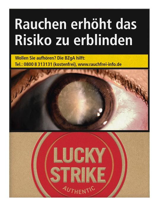 Lucky Strike Authentic Red Super Zigaretten 1 Packung