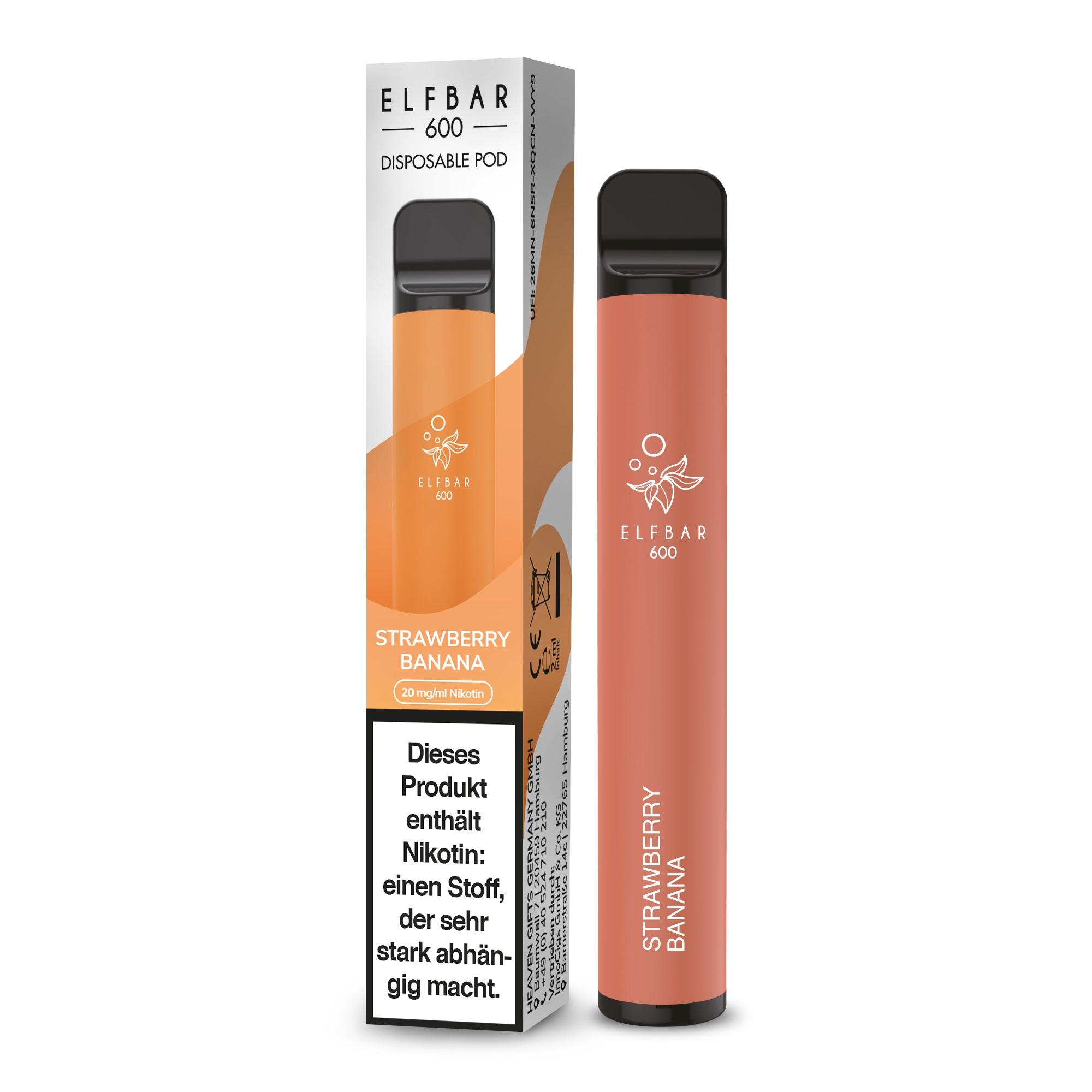 Elfbar 600 Strawberry Banana 1 Packung