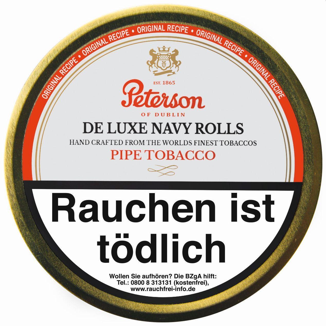 Peterson Pfeifentabak De Luxe Navy Rolls 1 Stange 5x50 Gramm