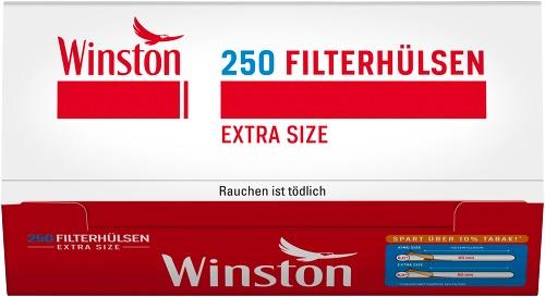 Winston Extra Zigarettenhülsen 1 Packung 250 Stück