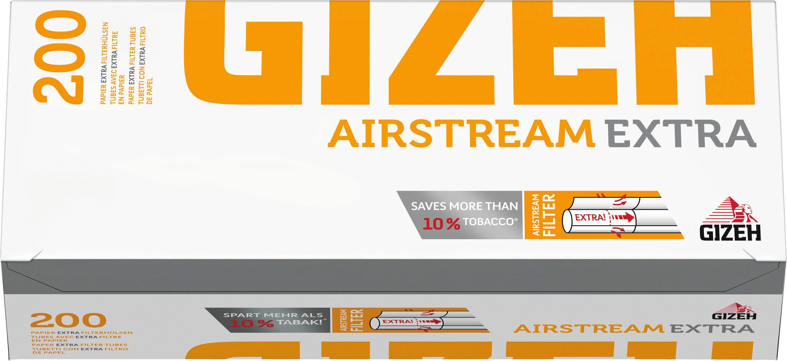 Gizeh Hülsen Airstream Extra 1 Packung 200 Stück