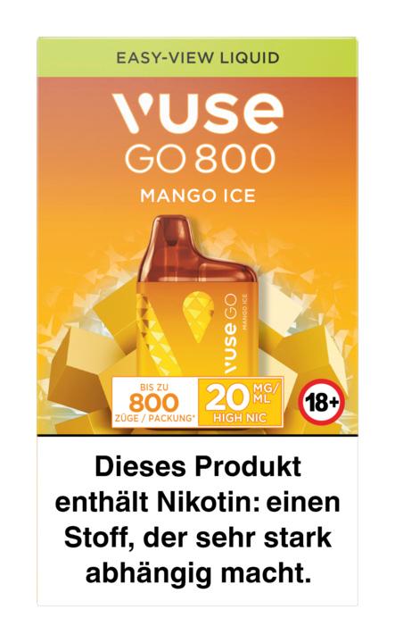 Vuse Go 800 (Box) Mango Ice 1 Packung 1 Stück