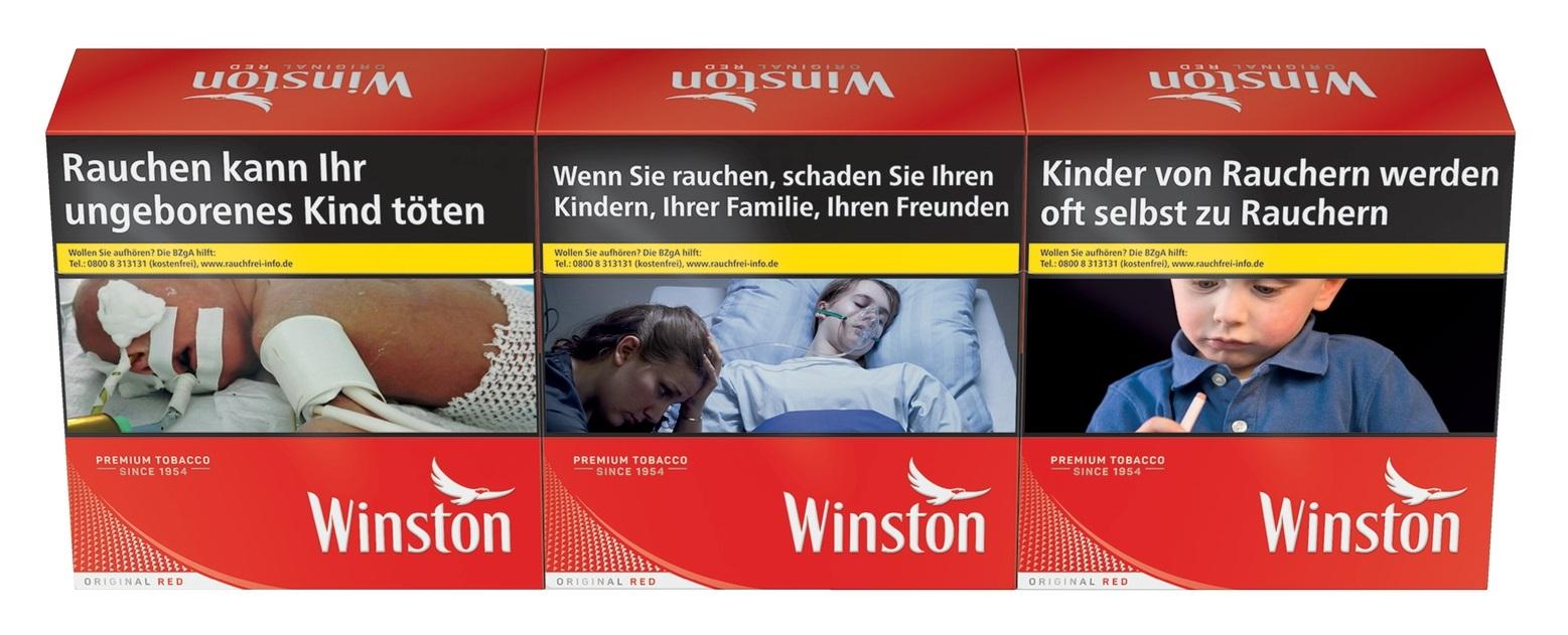 Winston Red Zigaretten 6XL 1 Stange 3x58 Stück