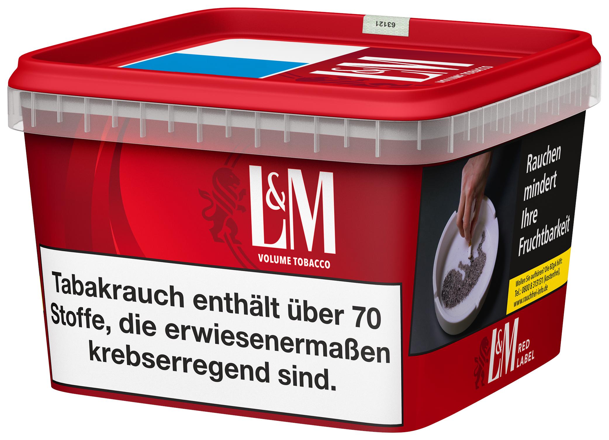 L&M Red Volumentabak Superbox 1 Eimer 195 Gramm