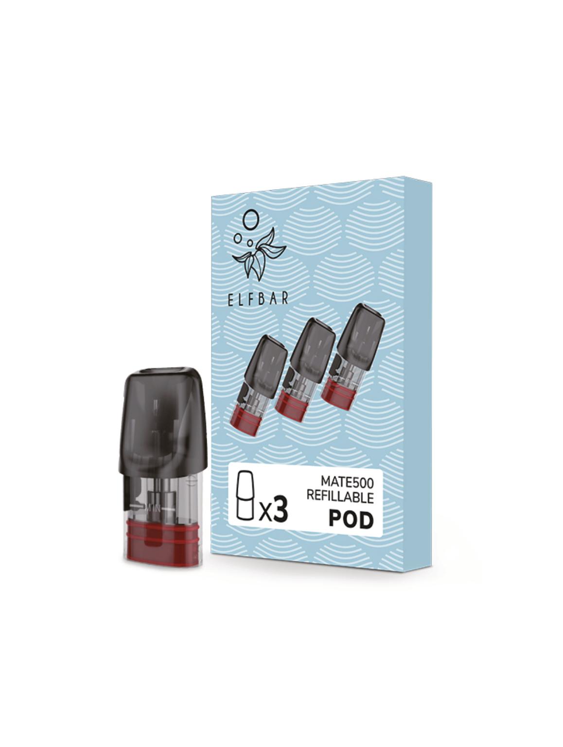 Elfbar Mate 500 Pods wiederauffüllbar 2ml 1 Packung 3 Stück