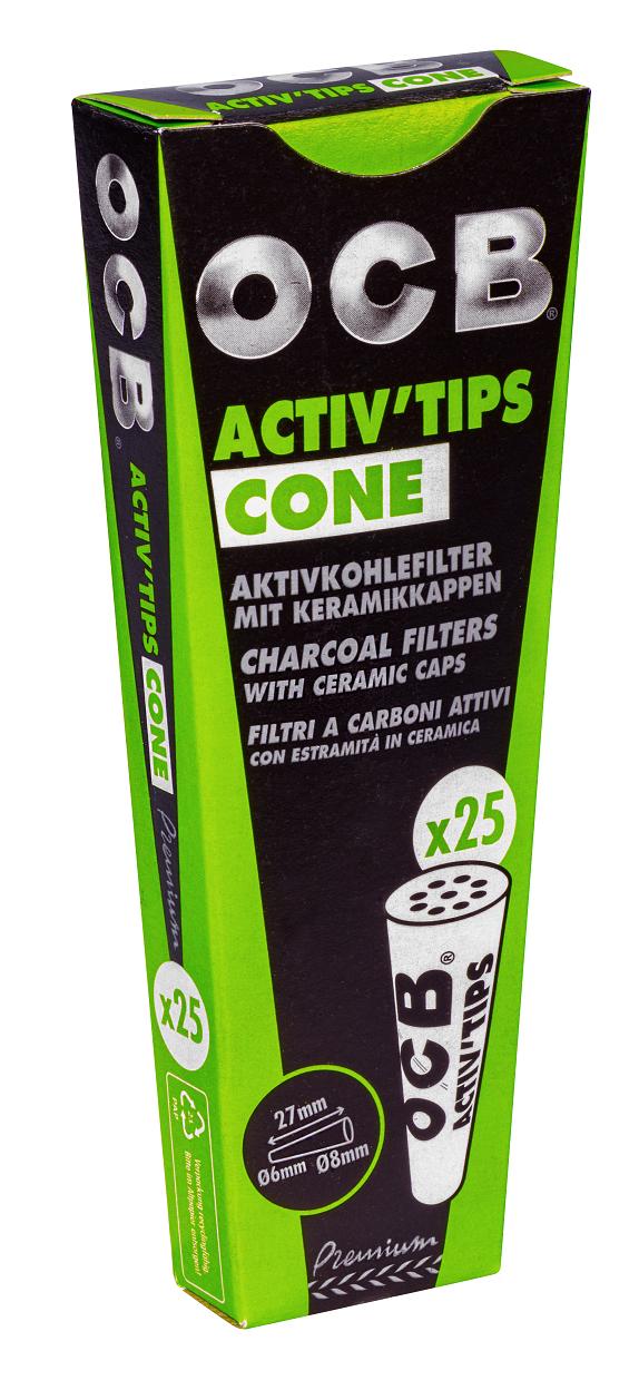 OCB Activ Tips Cone 1 Packung 25 Stück
