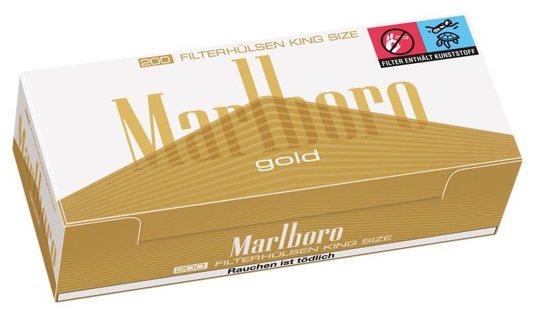 Marlboro Gold Zigarettenhülsen 1 Packung 200 Stück