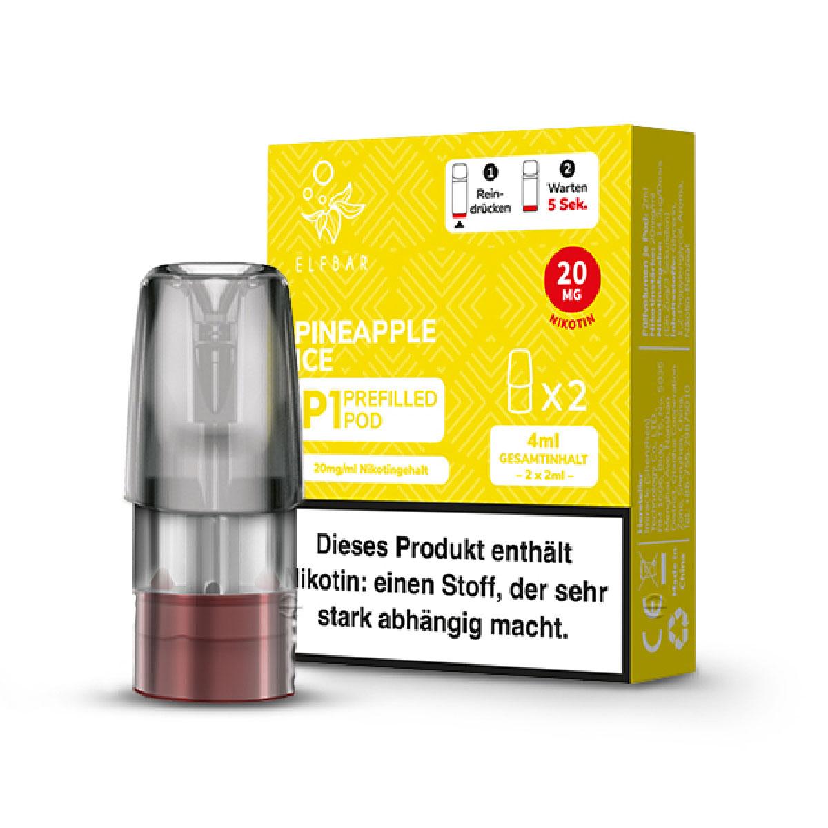 Elfbar Mate 500 Pods Pineapple Ice 1 Packung 2 Stück