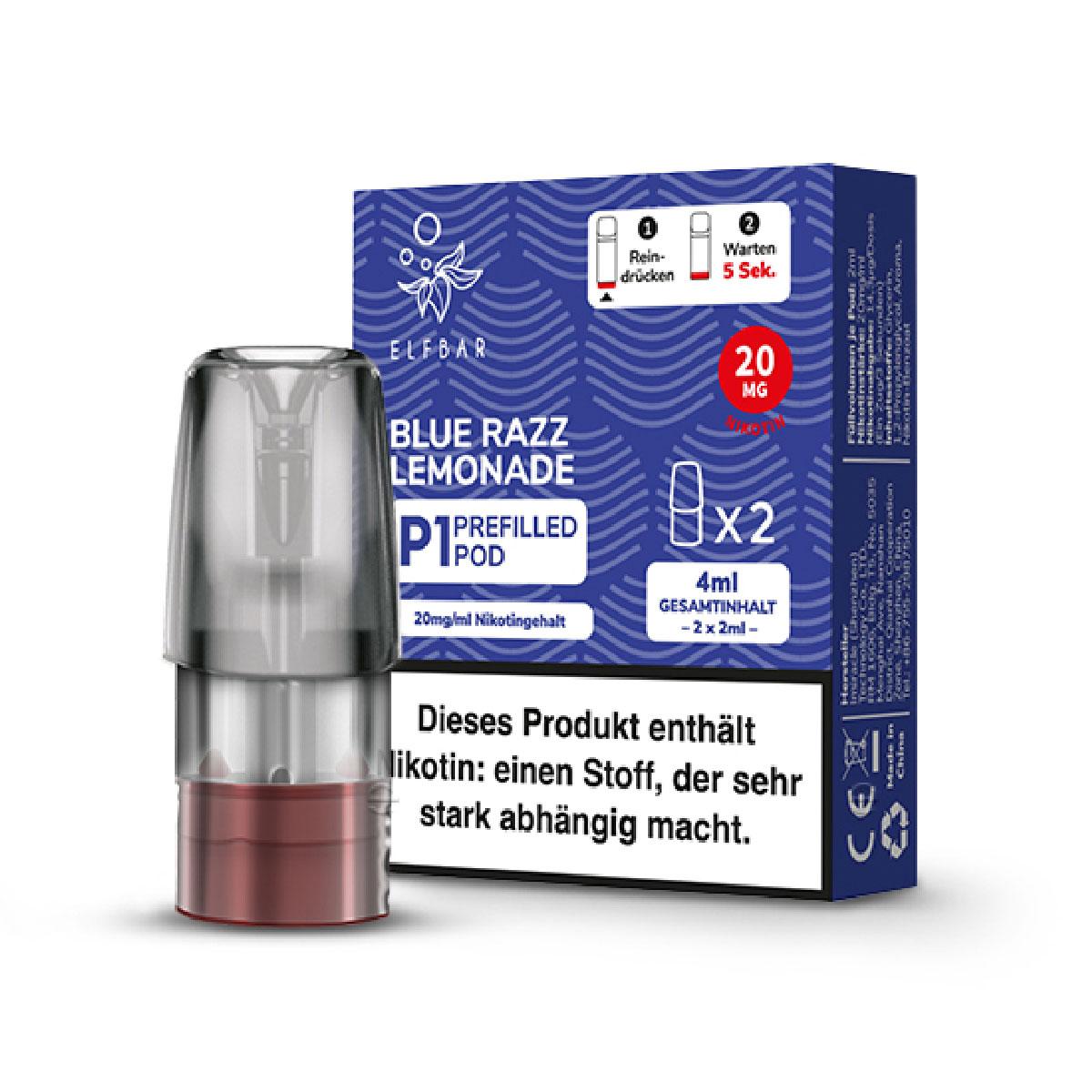 Elfbar Mate 500 Pod Blue Razz Lemonade 20mg/ml  1 Packung