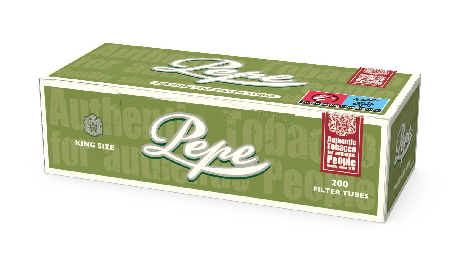 Pepe Zigarettenhülsen 1 Packung 200 Stück