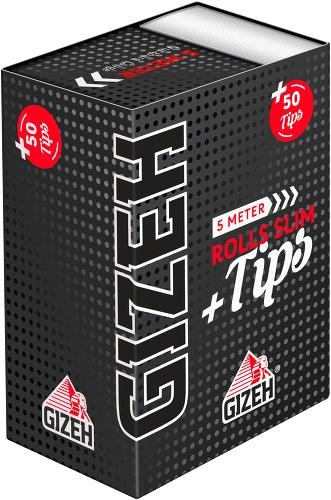 Gizeh Black Rolls + Tips 1 Packung 5 Stück