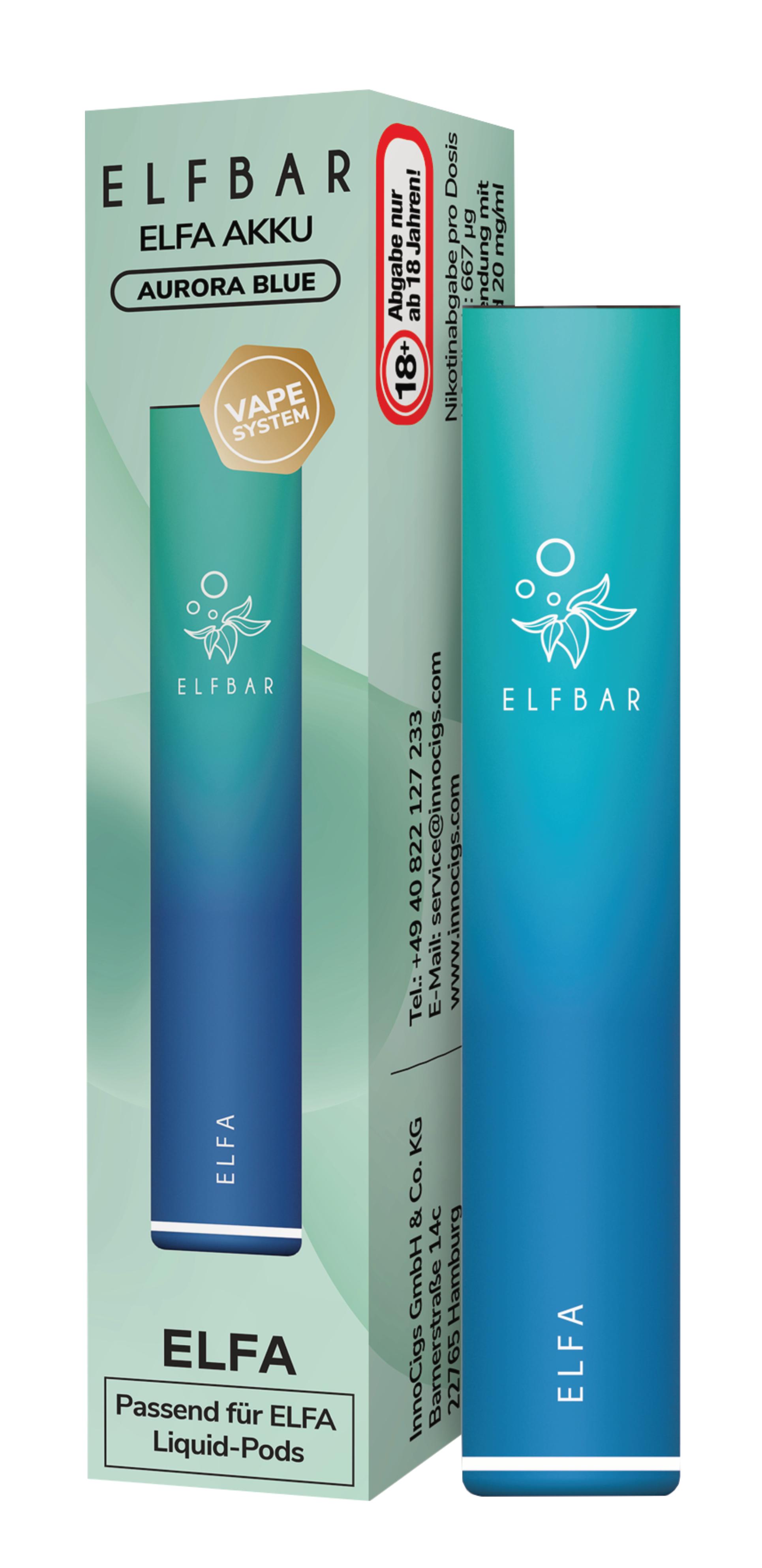 Elfbar ELFA Pod-Kit Aurora Blue 1 Packung 1 Stück