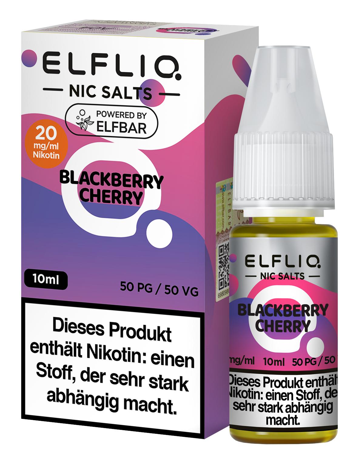 ELFLIQ Blackberry Cherry 20mg 1 Packung 1 Stück