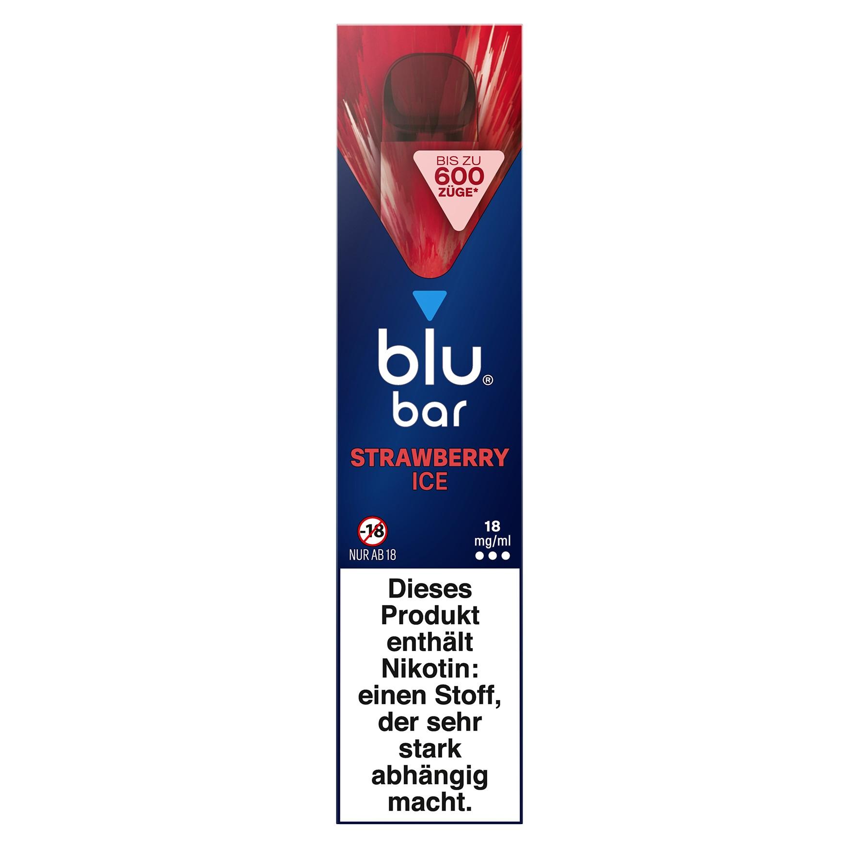 blu bar Strawberry Ice 18mg 1 Packung
