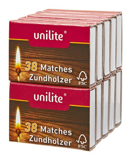 Unilite Sicherheitszündhölzer 43mm 1 Packung