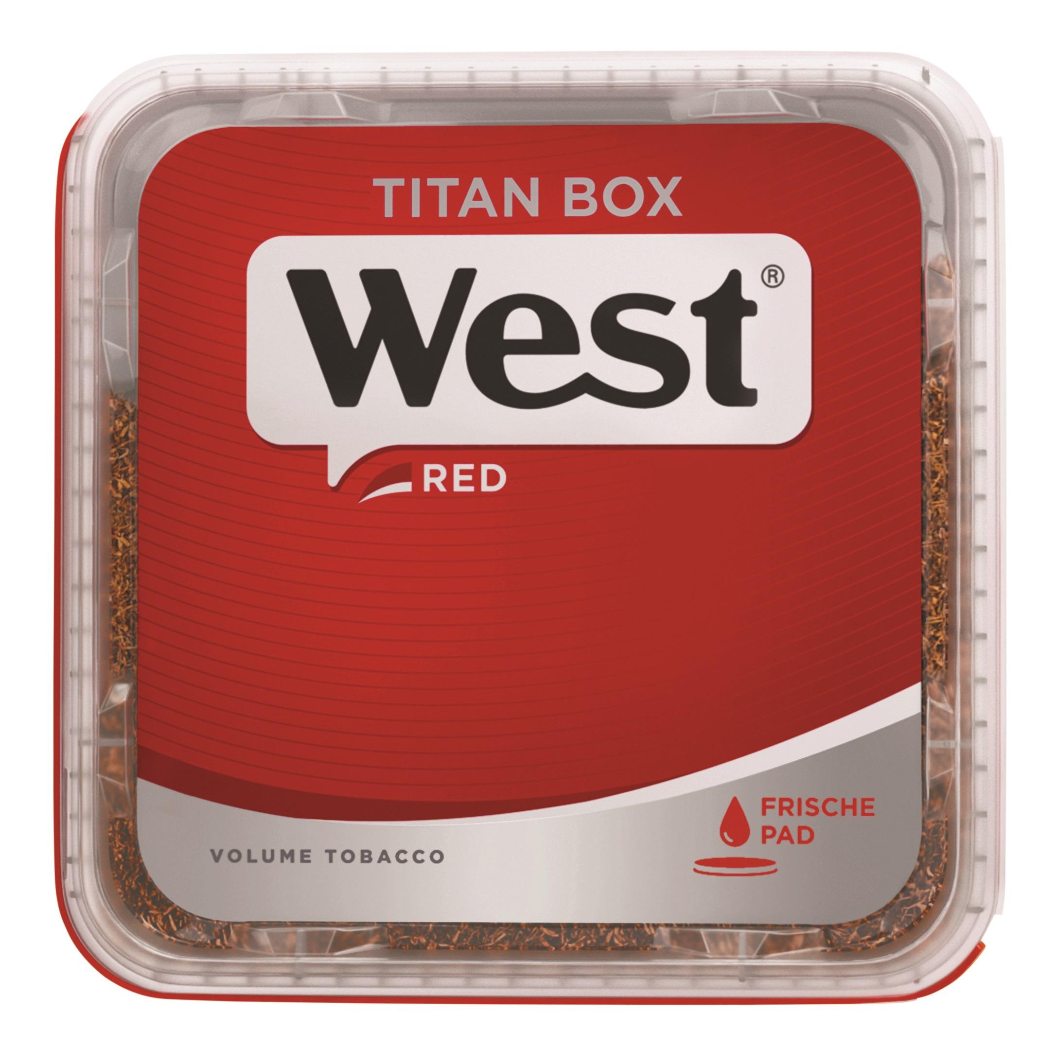West Red Volumentabak Titan 1 Packung 280 Gramm