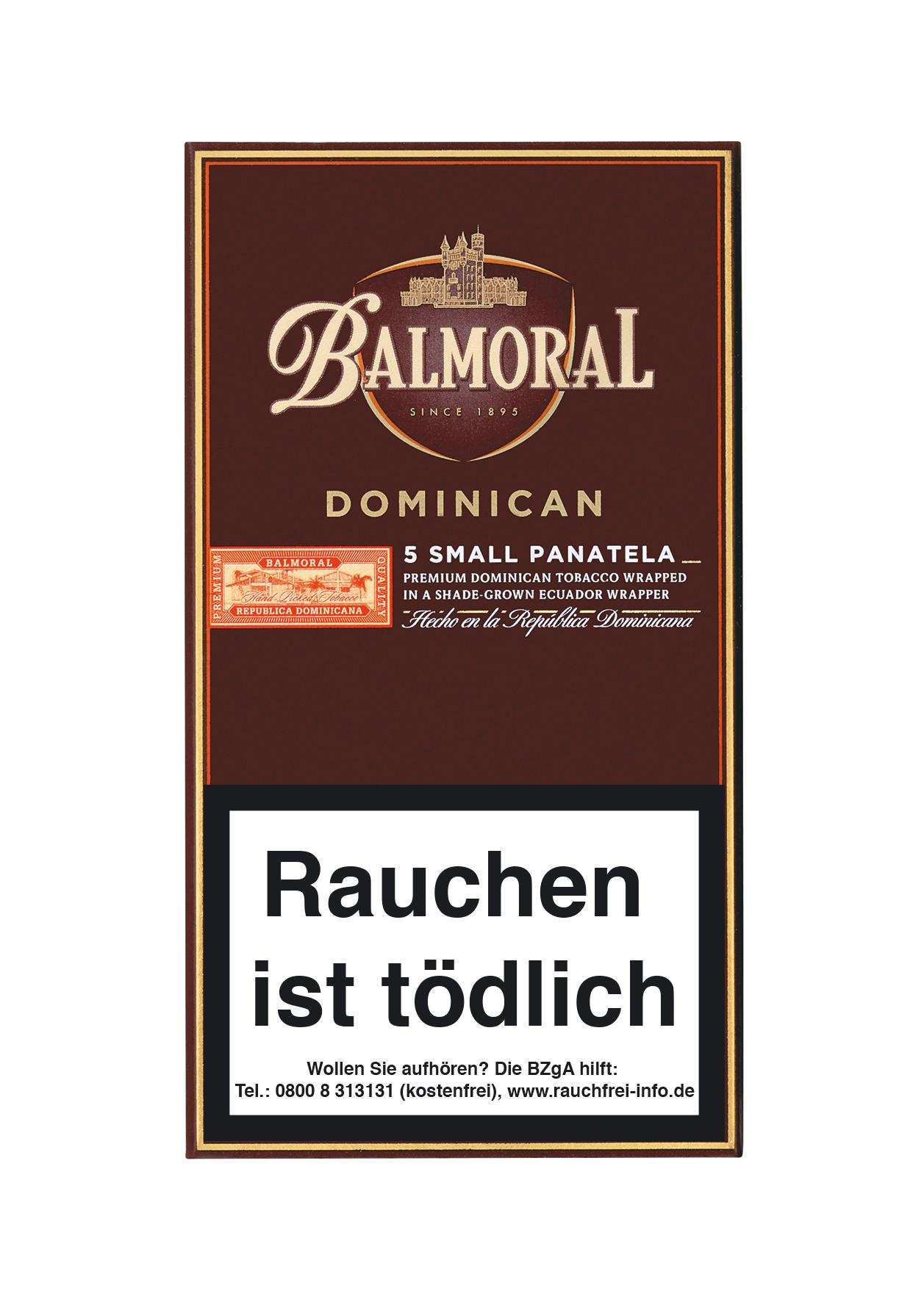 Balmoral Zigarren Small Panatela 1 Packung 5 Stück