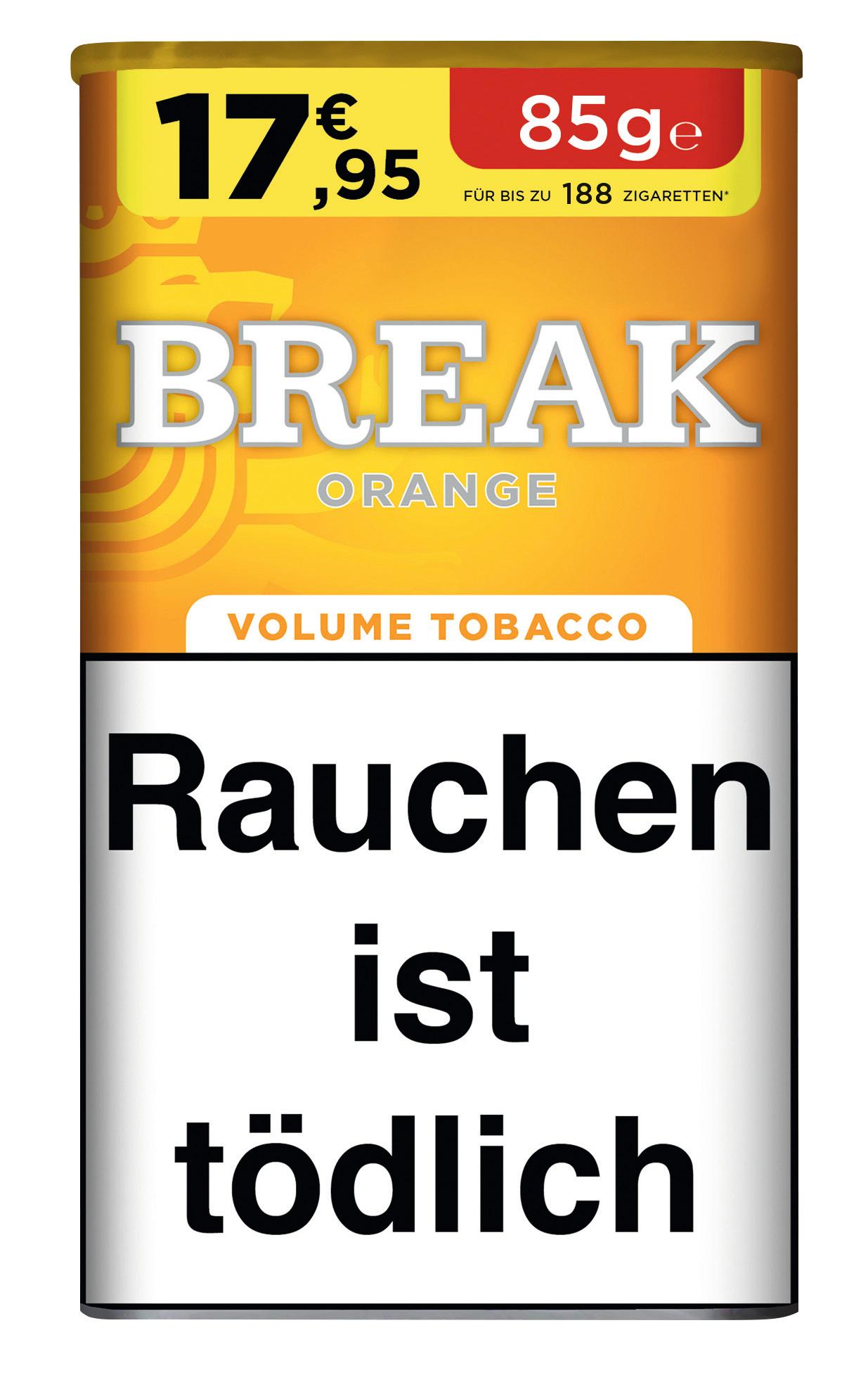 Break Volumentabak Orange 1 Dose