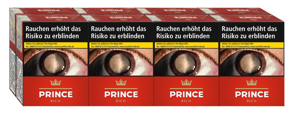 Prince Rich Giga Zigaretten 1 Stange 8x22 Stück