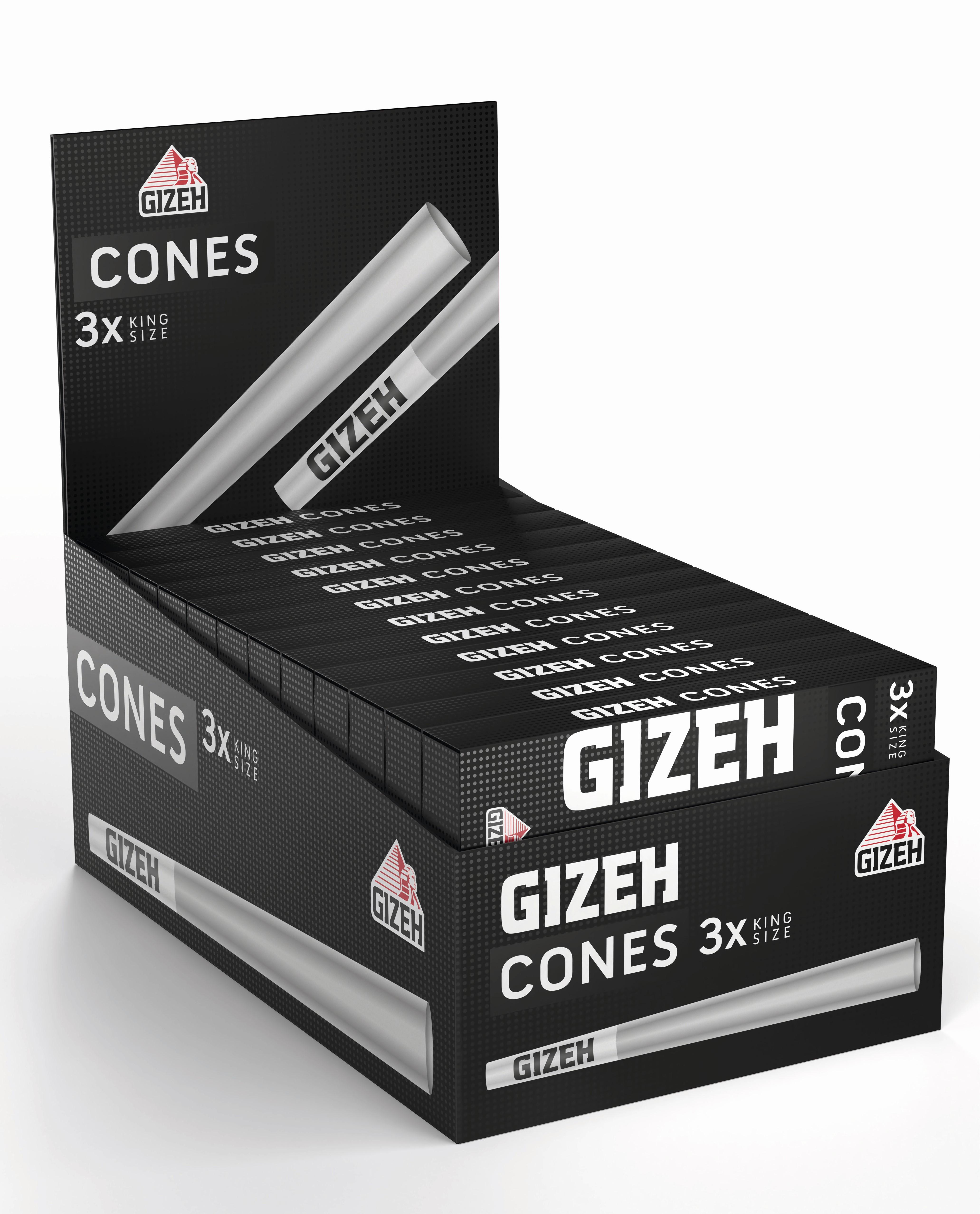 Gizeh Black Cones + Tip 1 Stange