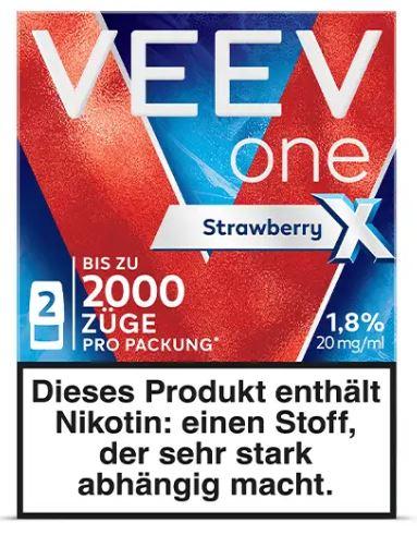 Veev One Pod Strawberry Extra 20mg 1 Packung 2 Stück