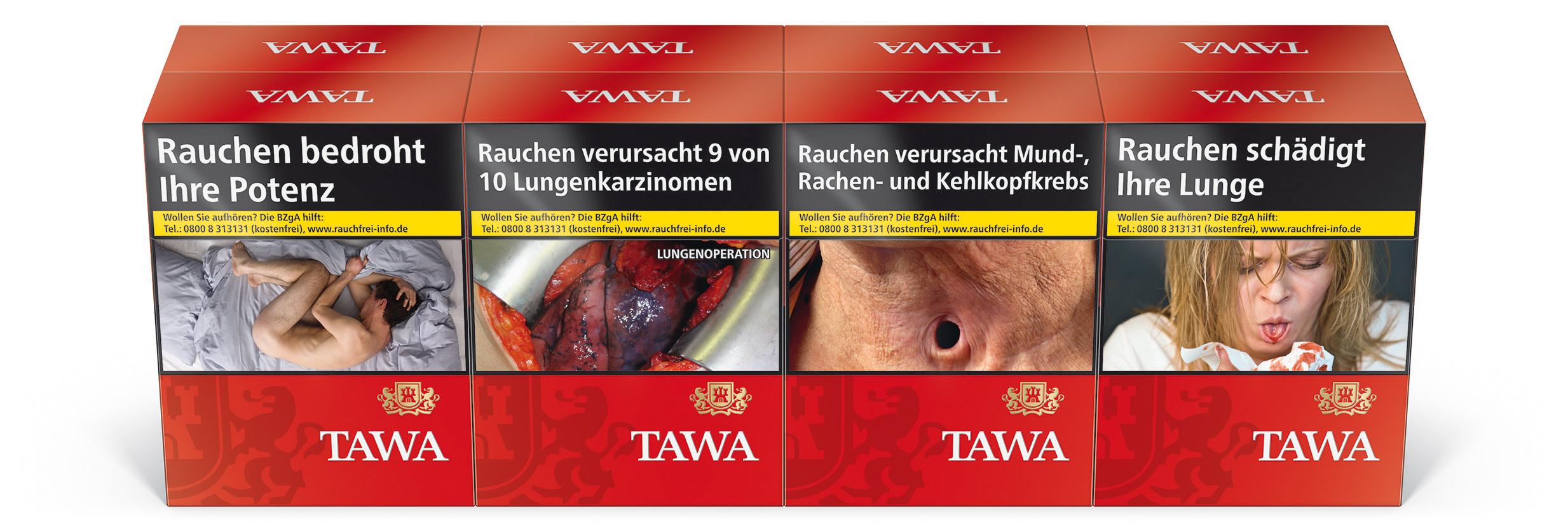 Tawa Red XXL Zigaretten  1 Stange 8x27 Stück