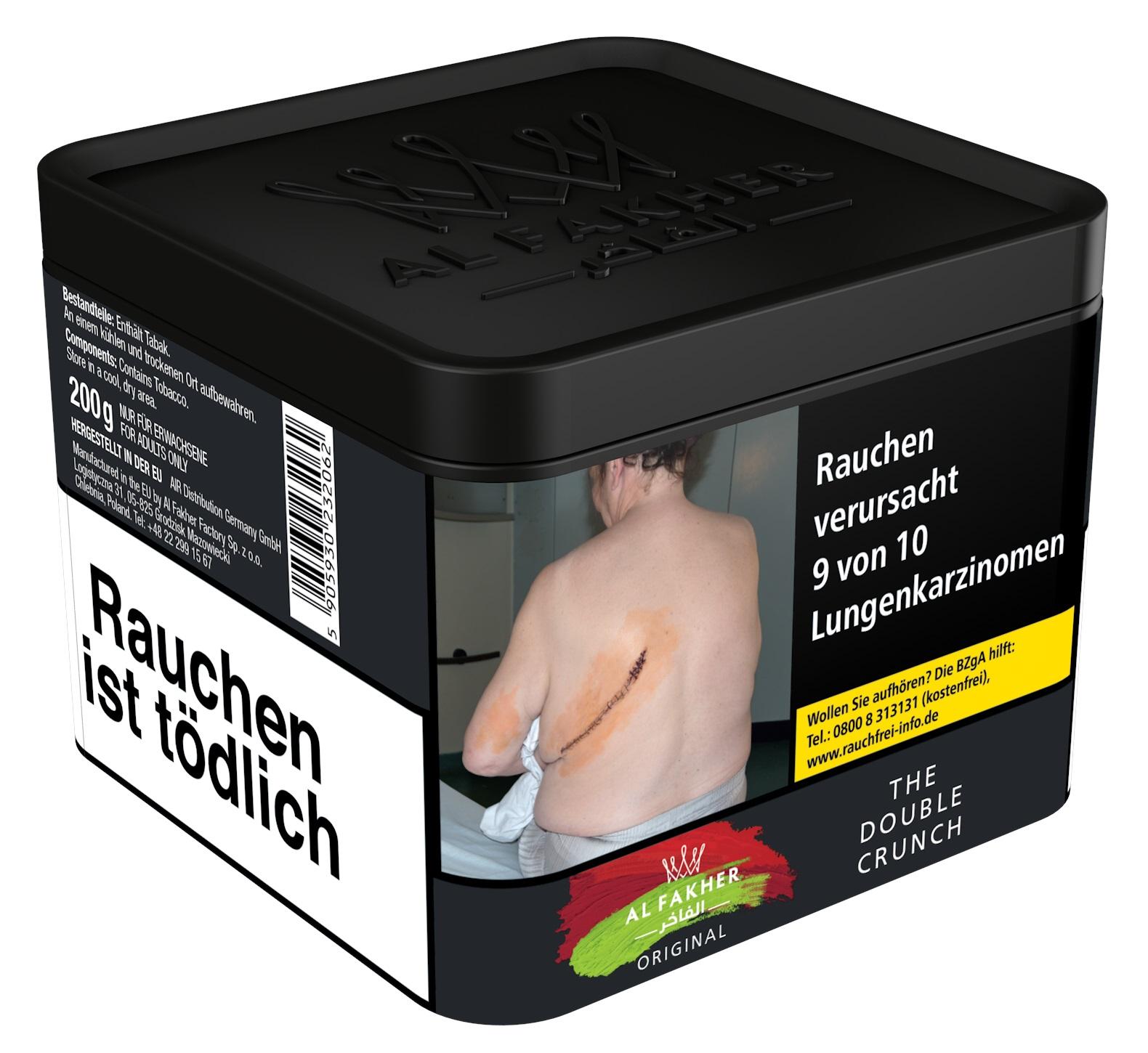 Al Fakher Double Crunch Shisha Tabak 1 Dose