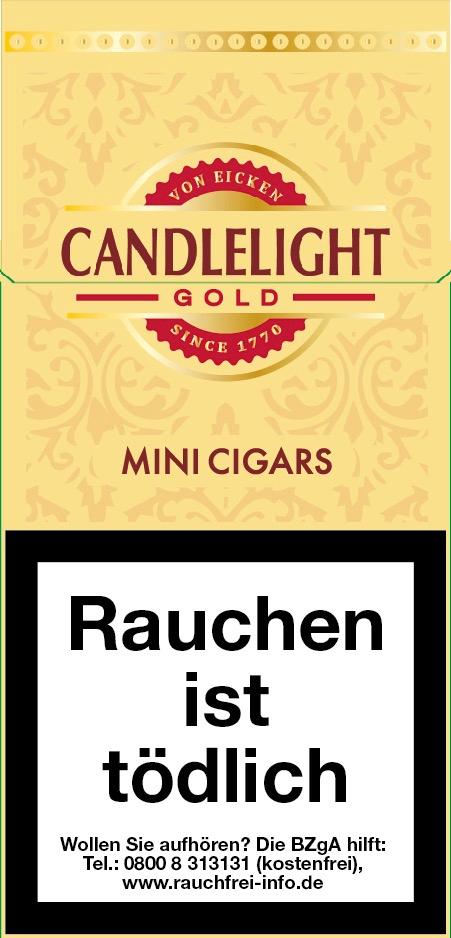 Candlelight Vanilla Zigarren 100% Natural 1 Packung