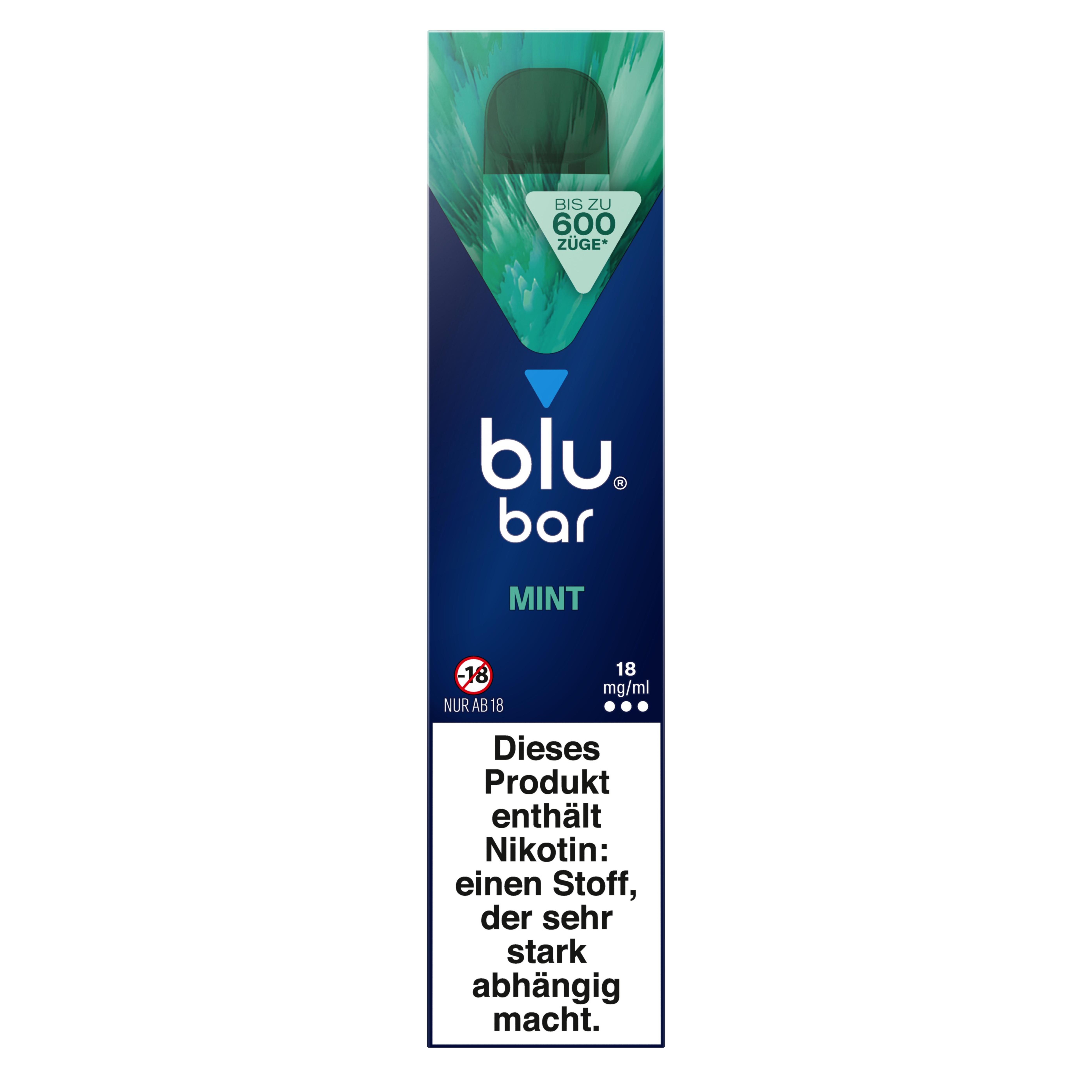 blu bar Mint 18 mg 1 Packung