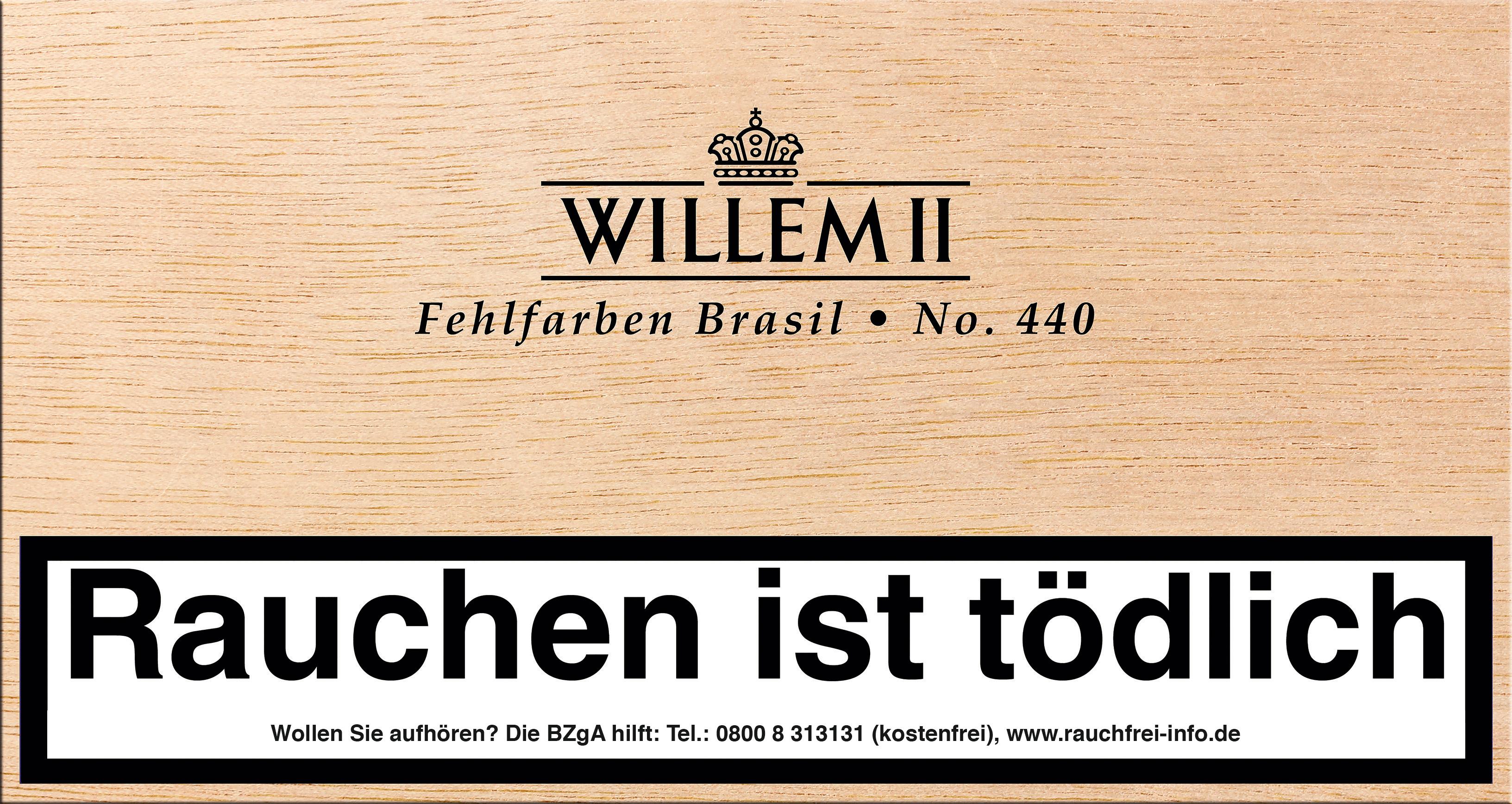 Willem II Zigarillos Fehlfarben No. 440 Brasil 1 Kiste 100 Stück