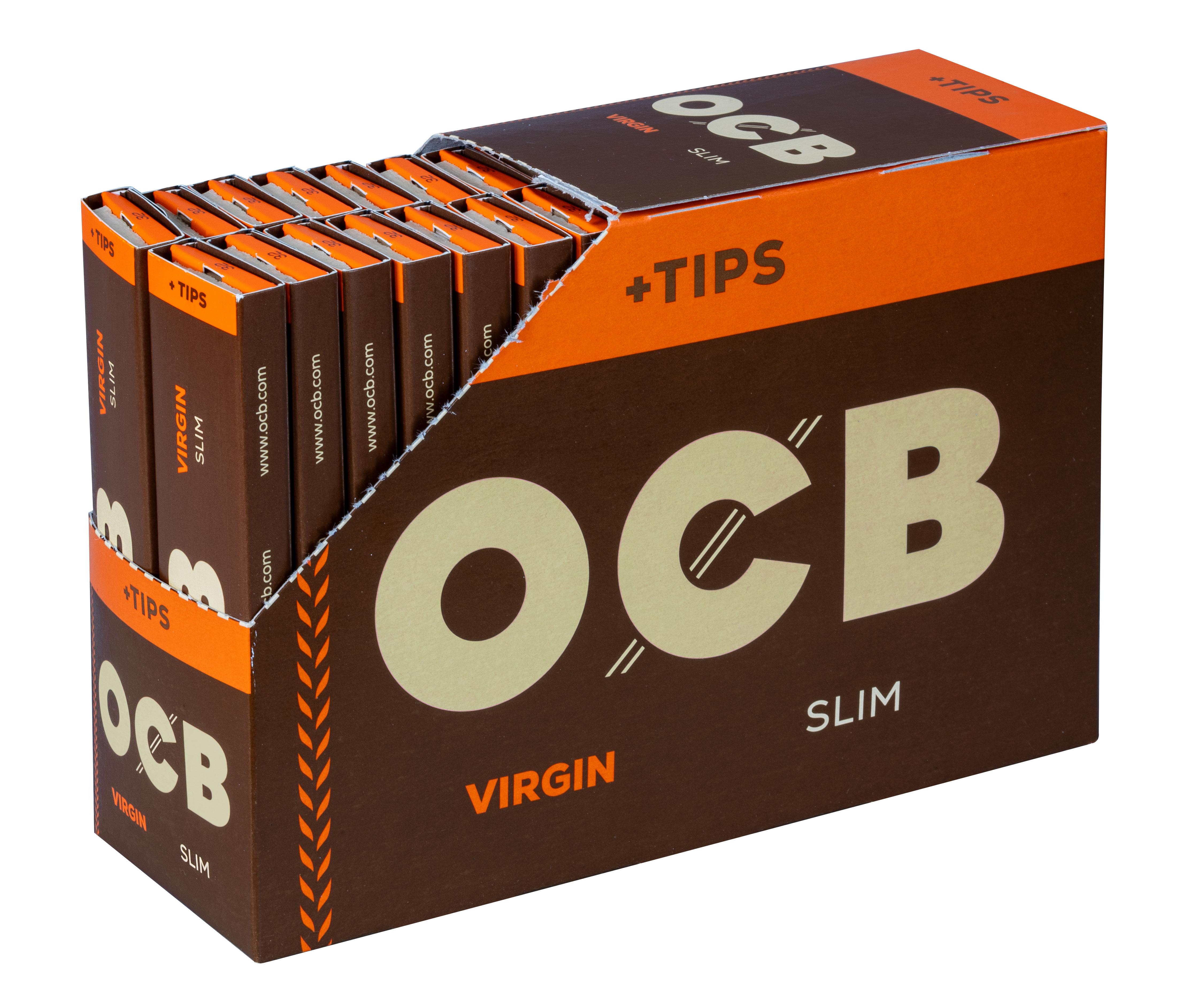OCB Unbleached Virgin Paper Slim 1 Stange 32x32 Stück