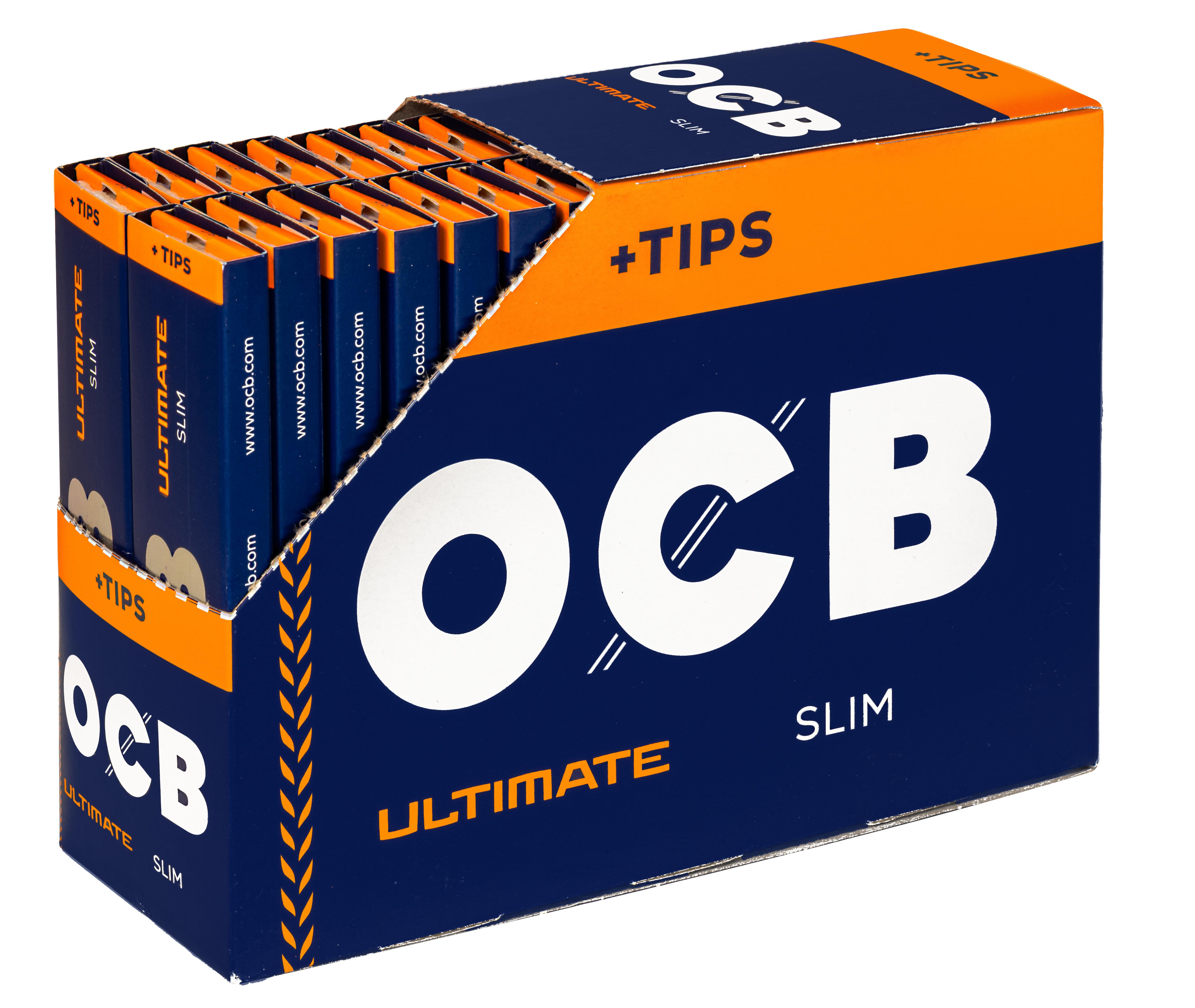 OCB Zigarettenpapier Ultimate Slim + Tips 1 Packung 32 Stück