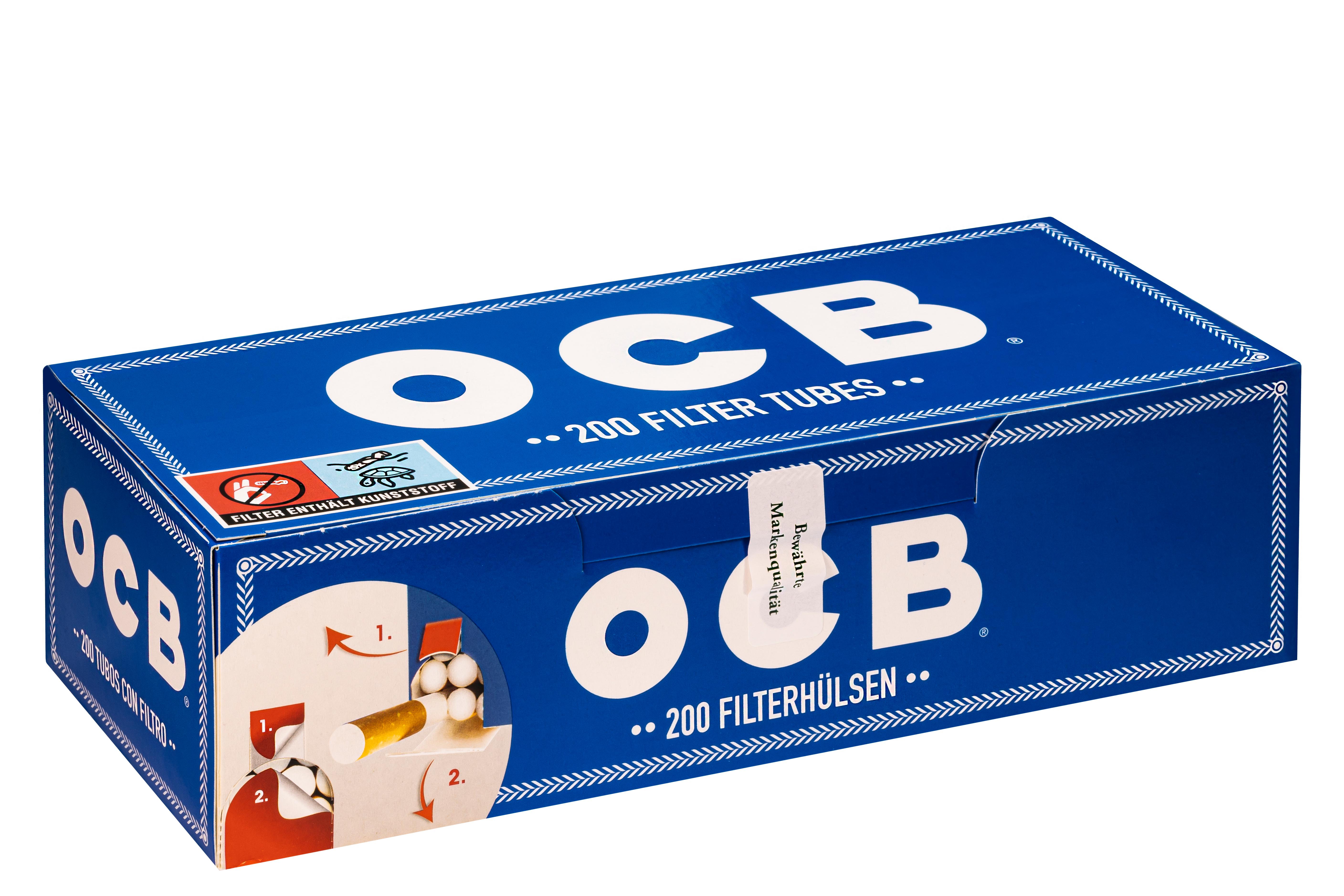 OCB Hülsen Blau 1 Packung 200 Stück