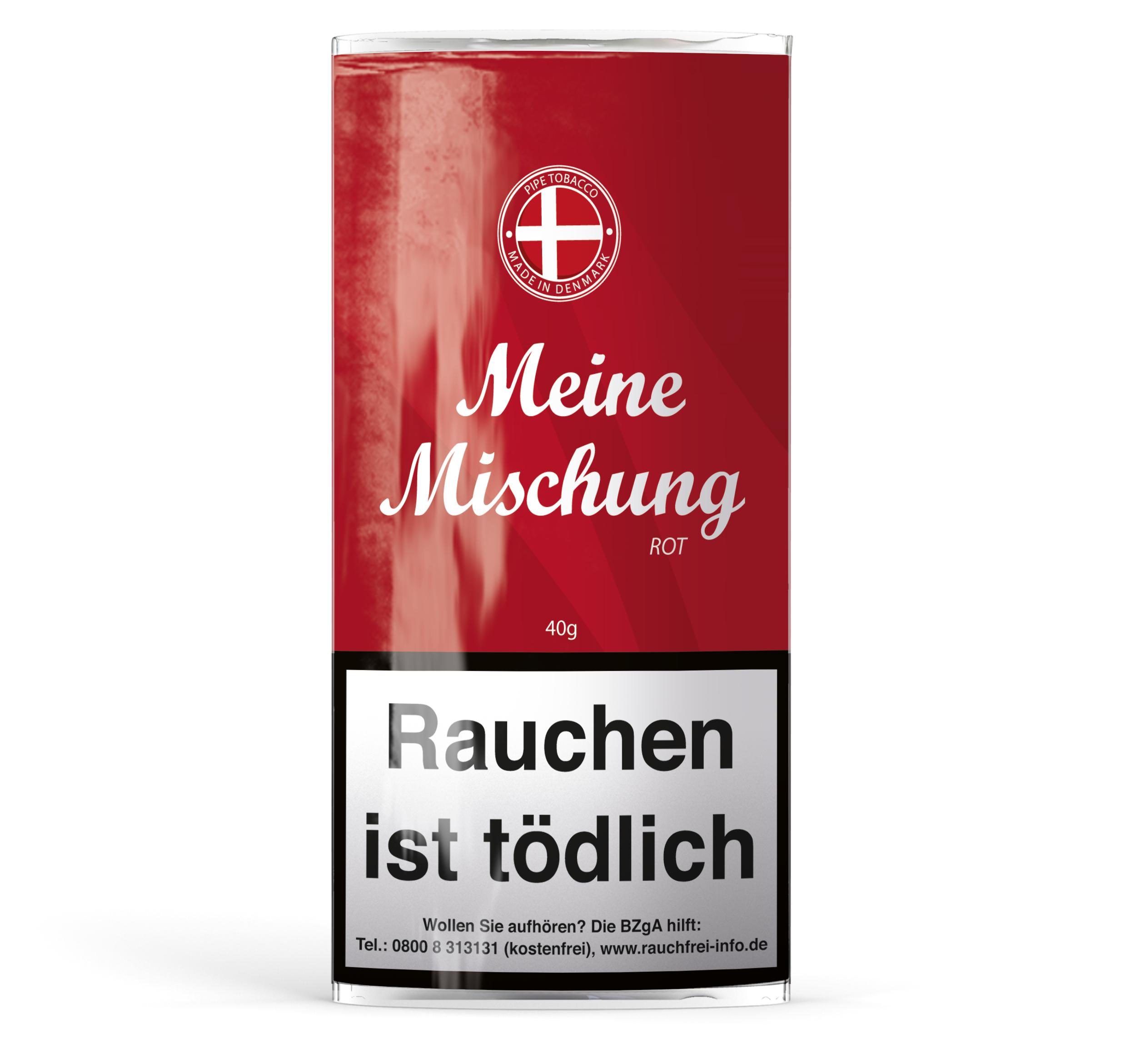 Meine Mischung Pfeifentabak Rot 1 Packung 40 Gramm