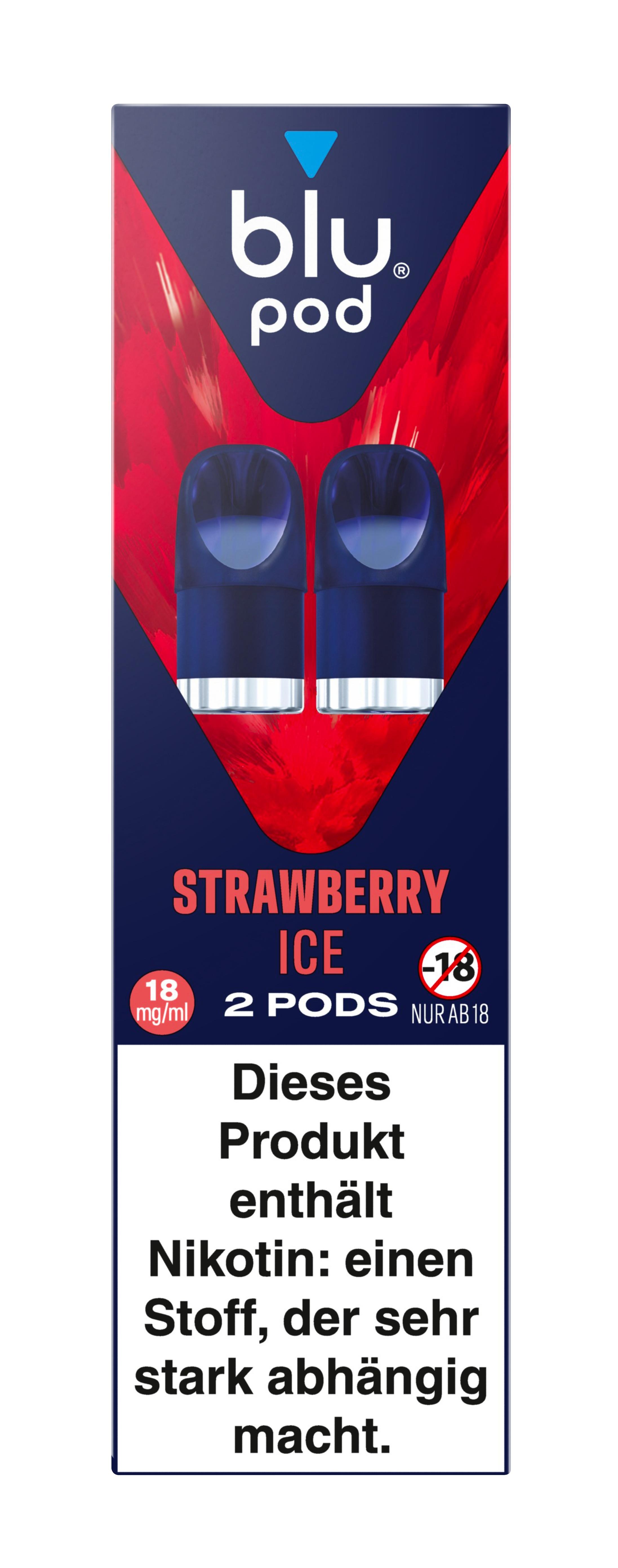 blu Pod Strawberry Ice 18mg 1 Packung