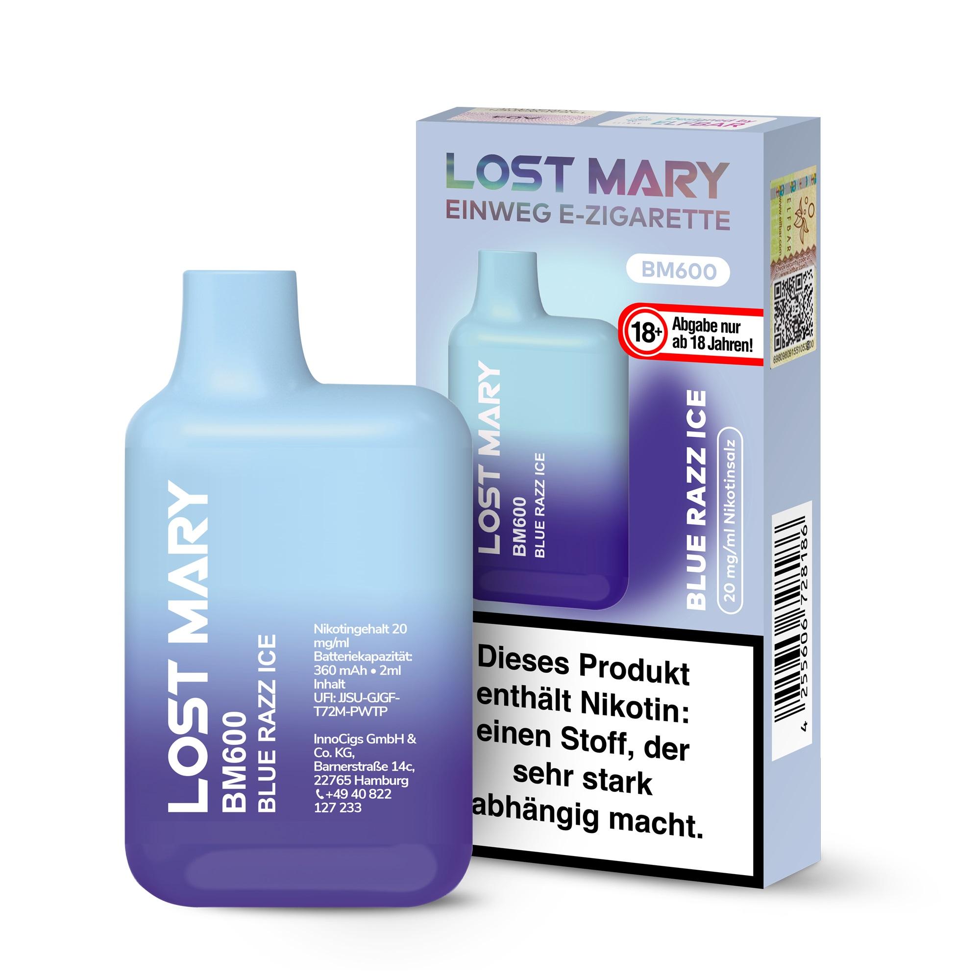 Lost Mary by Elf Bar Blue Razz Ice 1 Packung 1 Stück