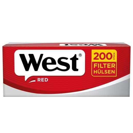West Red Zigarettenhülsen 1 Packung