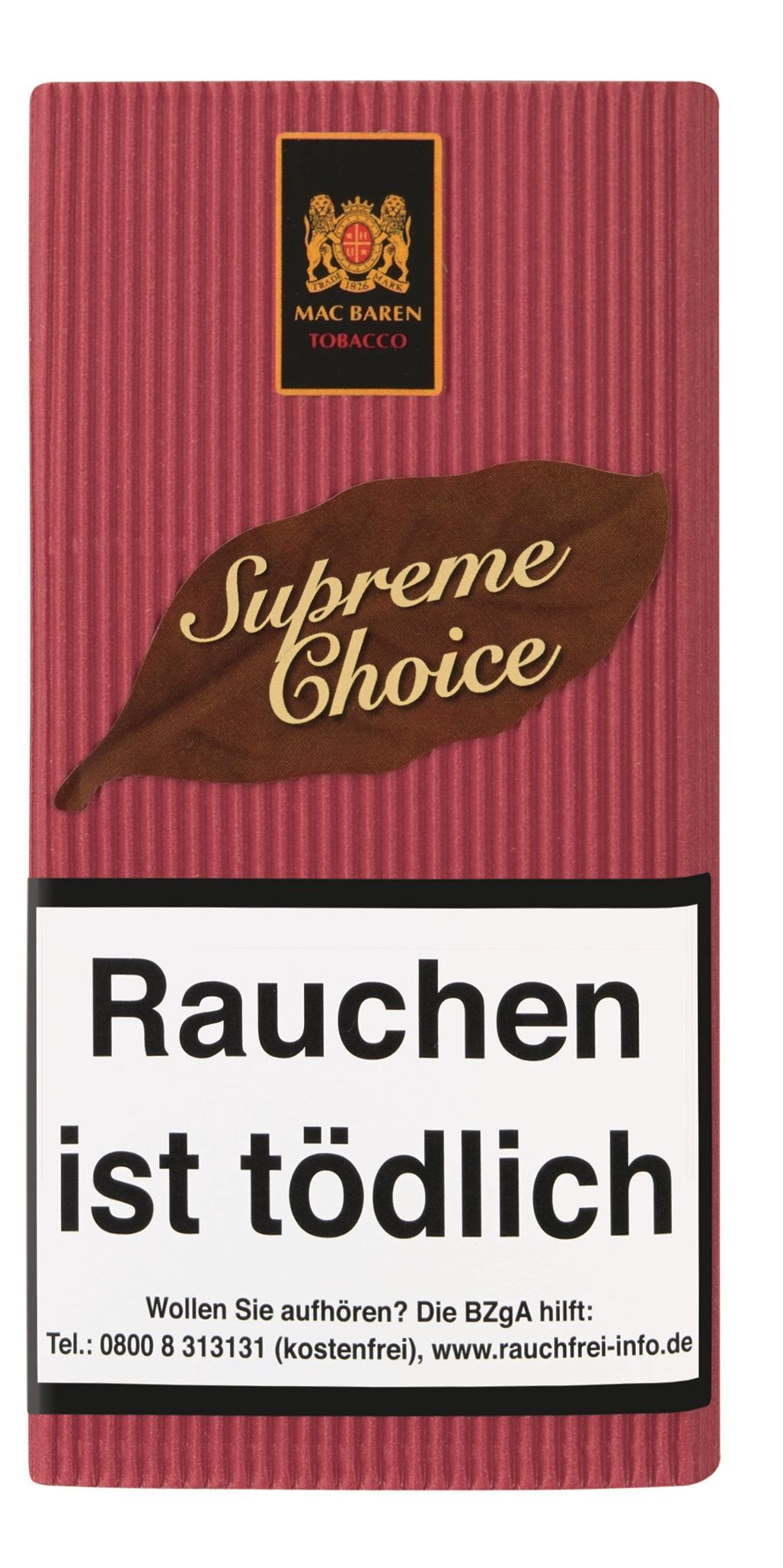 Mac Baren Pfeifentabak Supreme Choice 1 Stange