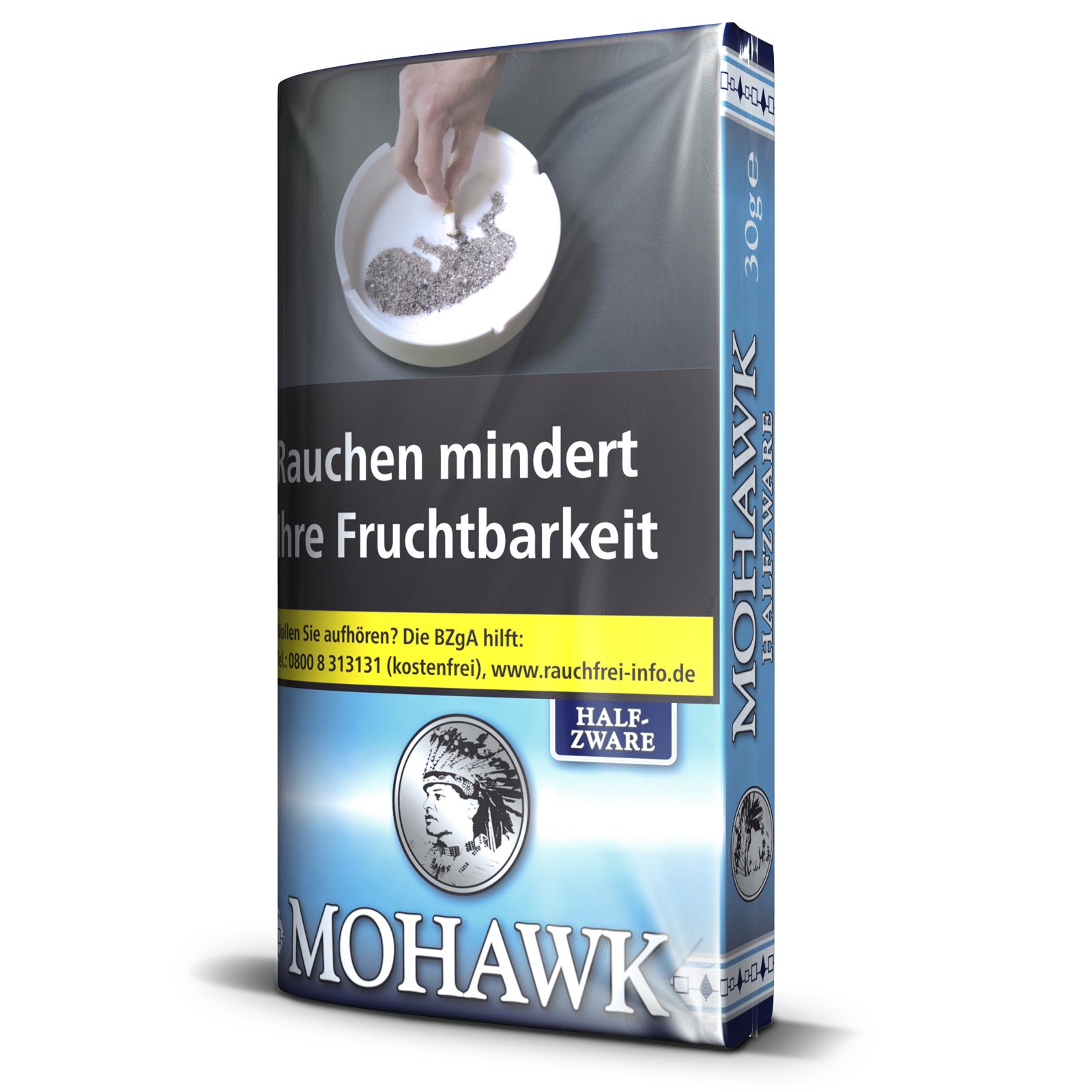 Mohawk Zigarettentabak Halfzware  1 Gebinde 10x30 Gramm