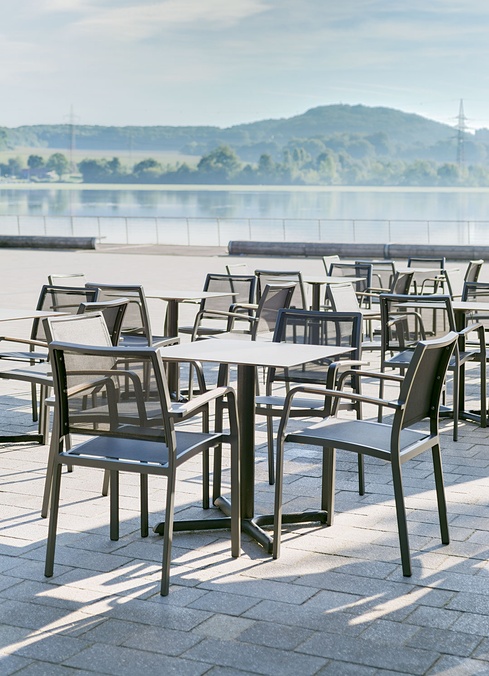 Gastro terrace chairs for outdoor use