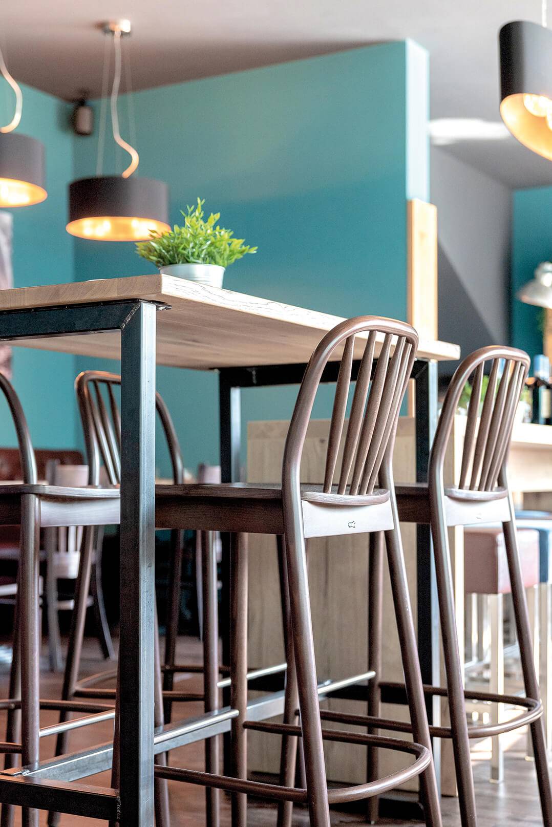 Indoor High tables for your restaurant or hotel
