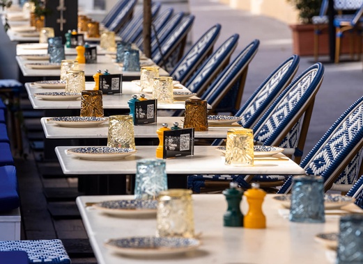 Tafelbladen voor catering buiten