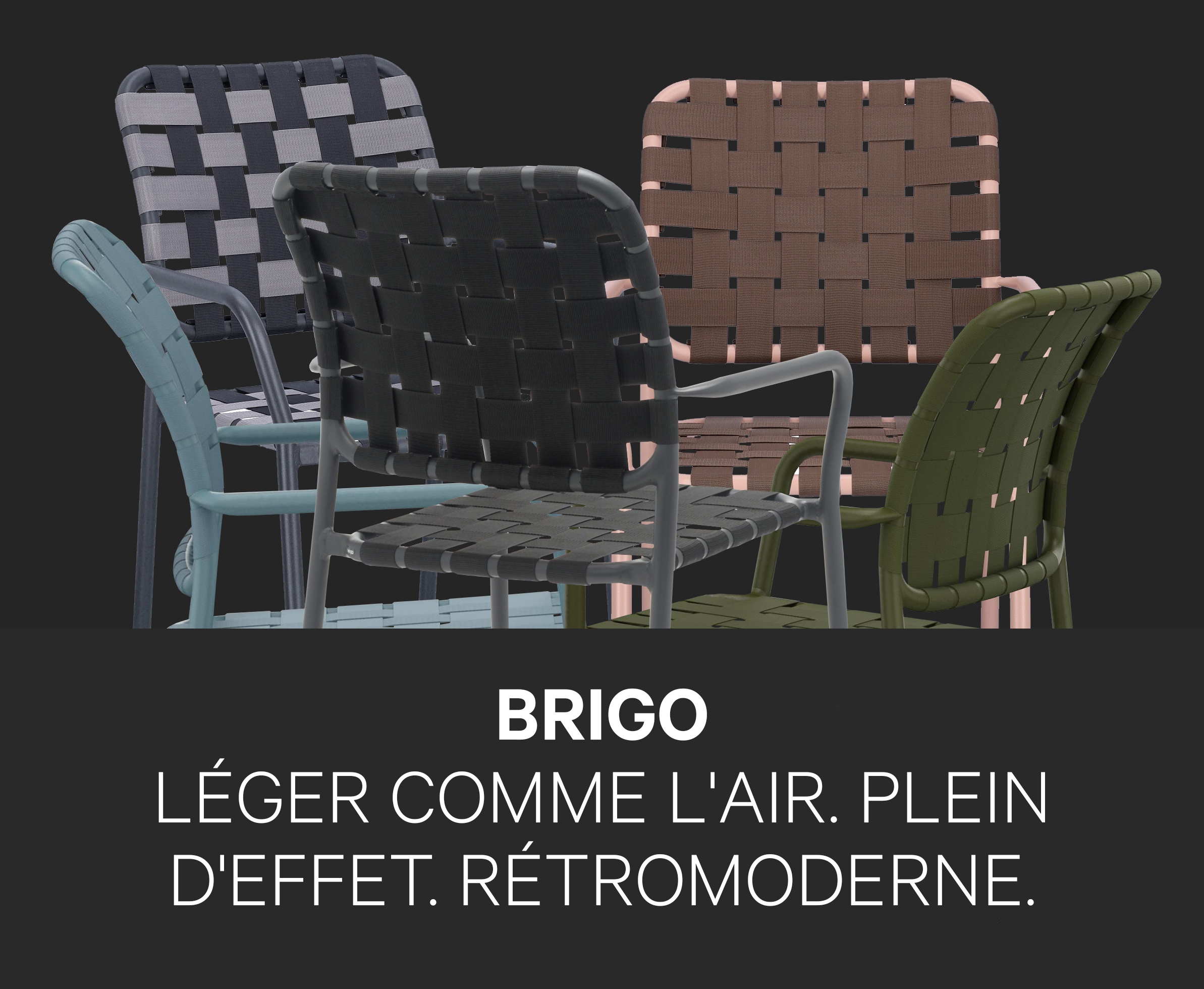 GO IN Outdoor-Stuhl Brigo mit Armlehnen