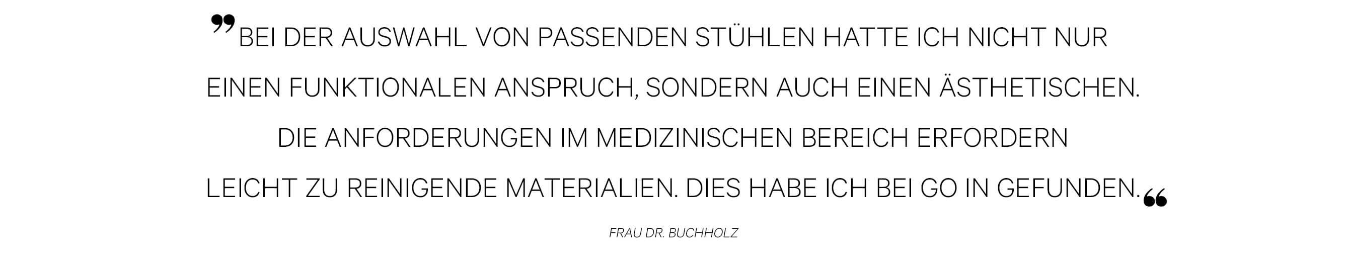 GO IN Referenz Praxis Dr. Buchholz