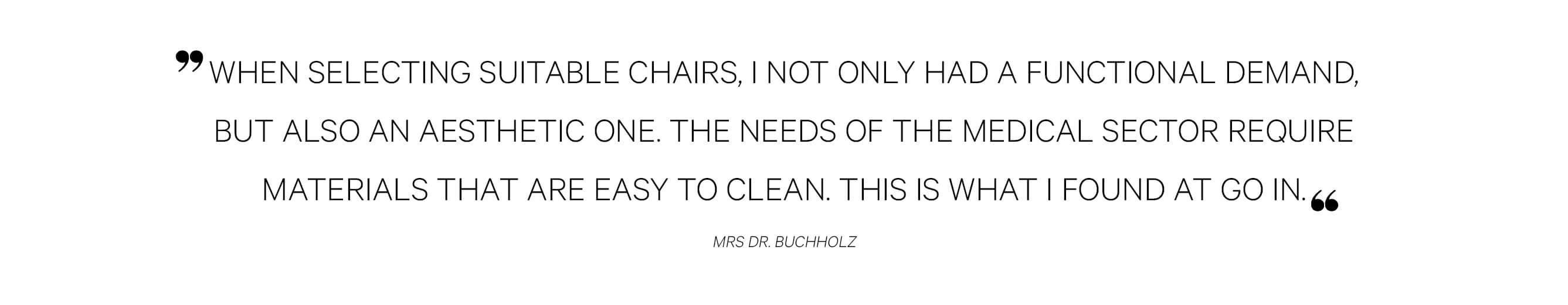 GO IN Referenz Praxis Dr. Buchholz