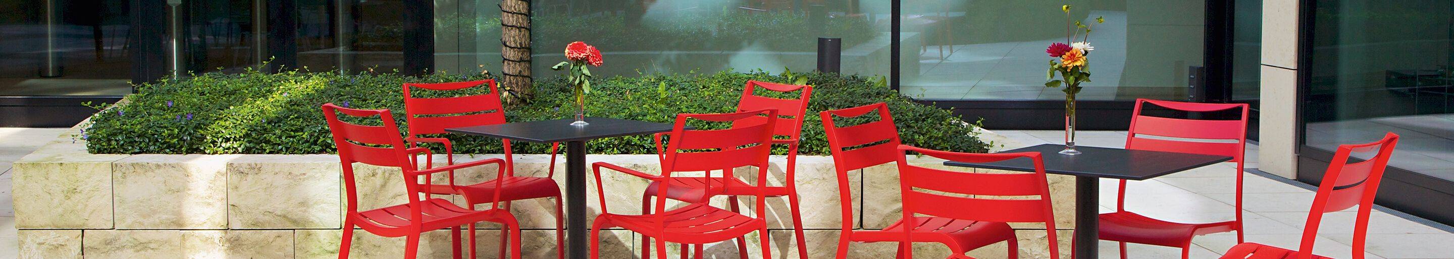 Outdoor Metallstühle für Gastronomie und Hotellerie und Biergarten