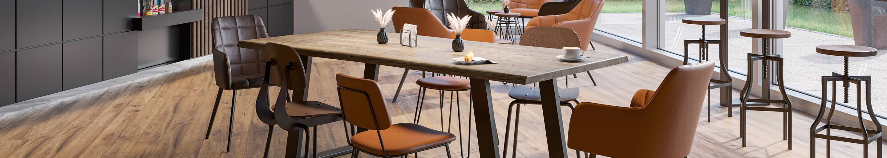 Indoor Tische für Gastronomie und Hotellerie