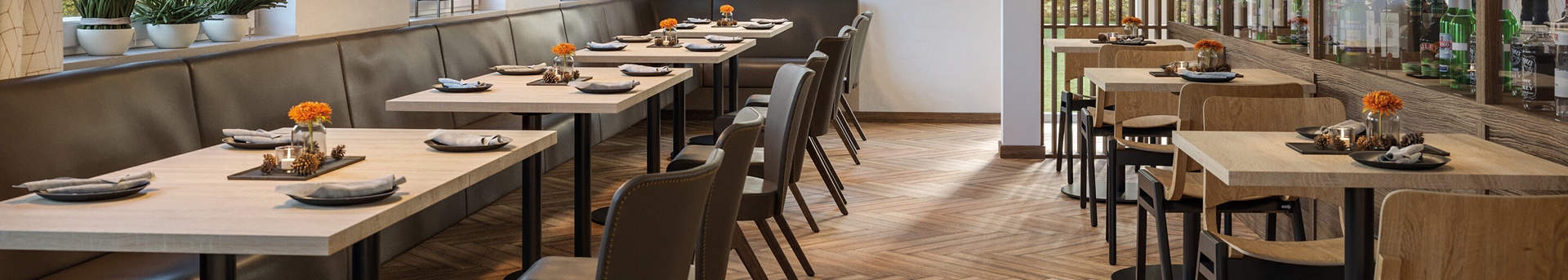 Indoor Esstische für Gastronomie